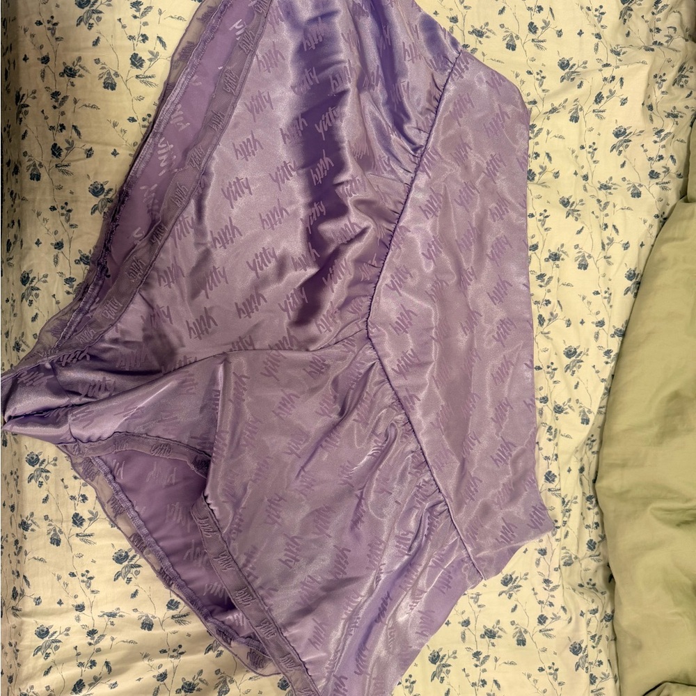 Yitty Lavender Satin Sleep Shorts